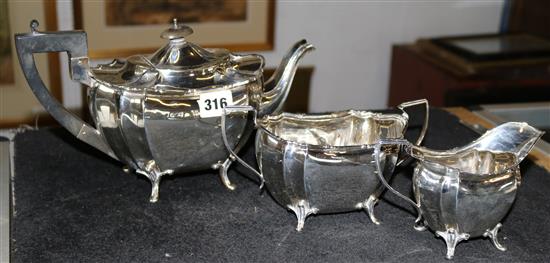 Silver 3 piece tea set